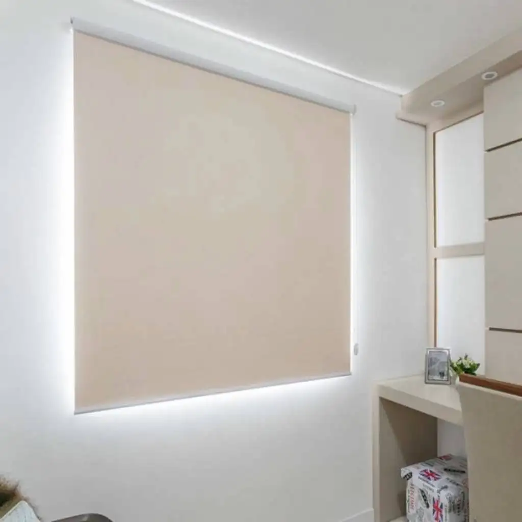 Persiana Rolô Blackout Pinpoint Creme